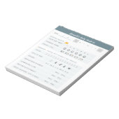 Dagelijkse herinneringen Dagelijkse Planner Dageli Notitieblok (Linkerzijde)