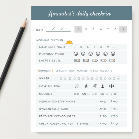 Dagelijkse herinneringen Dagelijkse Planner Dageli Notitieblok