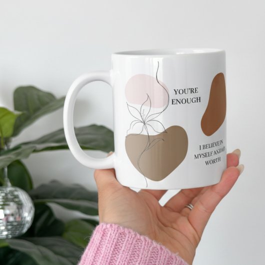 Dagelijkse herinneringen Positieve bevestiging Koffiemok