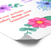 Dagelijkse herinneringen Positieve Motivatie quote Poster (Hoek)