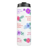 Dagelijkse herinneringen Positieve Motivatie quote Thermosbeker (Voorkant)