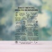 Dagelijkse herinneringen voor geestelijke gezondhe acryl bord (Neutraal)