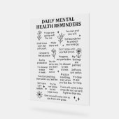 Dagelijkse herinneringen voor geestelijke gezondhe acryl bord (Hoek)