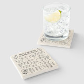 Dagelijkse herinneringen voor geestelijke gezondhe stenen onderzetter (Zijkant)