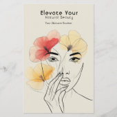 Dagelijkse huidverzorging Routine Planner Beauty L Flyer (Voorkant)