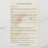 Dagelijkse huidverzorging Routine Planner Beauty L Flyer (Achterkant)