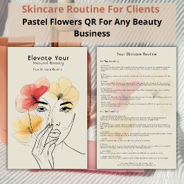 Dagelijkse huidverzorging Routine Planner Beauty L Flyer