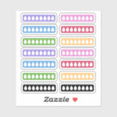 Dagelijkse hydratatie tracker sticker (Vel)