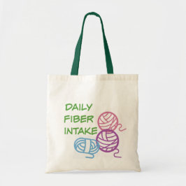 Dagelijkse inname van vezels tote bag