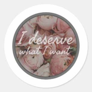 dagelijkse inspirerend bevestiging voor het werk ronde sticker
