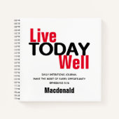 Dagelijkse intenties VANDAAG GOED Christelijk Notitieboek (Voorkant)