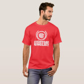 Dagelijkse junglist T-Shirt - DNB-rum & Bass Red (Voorkant volledig)