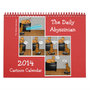Dagelijkse kalender van de Abyssische Cartoon 2014