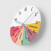 Dagelijkse  Kleuren schema Ronde Klok (Hoek)