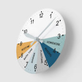 Dagelijkse  Kleuren schema Ronde Klok (Hoek)