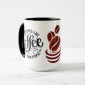 Dagelijkse koffie en thee rituelen mok (Voorkant links)