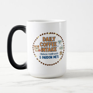 Dagelijkse koffie-inname magische mok