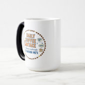 Dagelijkse koffie-inname magische mok (Voorkant links)