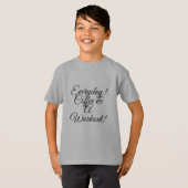 Dagelijkse koffie & Workout! T-shirt (Voorkant volledig)