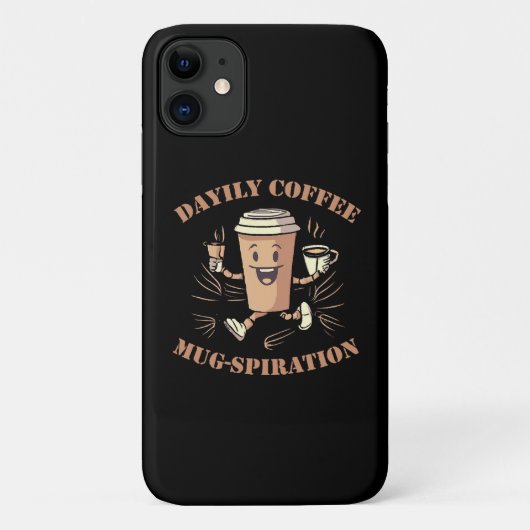 Dagelijkse koffiemug inspiratie Case-Mate iPhone case (Achterkant)