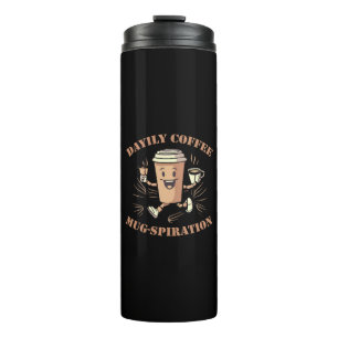 Dagelijkse koffiemug inspiratie thermosbeker