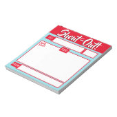 Dagelijkse kudos roepen op tot herkenning van werk notitieblok (Linkerzijde)