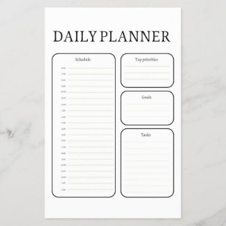 Dagelijkse Leerplanner Flyer