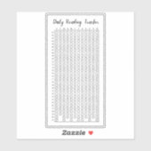 Dagelijkse leesgewoonte Tracker Lezen Log Journali Sticker (Vel)