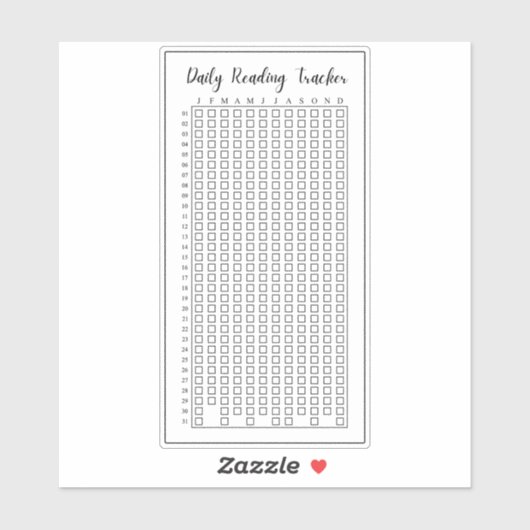 Dagelijkse leesgewoonte Tracker Lezen Log Journali Sticker (Vel)