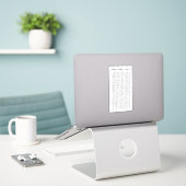 Dagelijkse Leeshabit Tracker Leeslogboek Journalin Sticker (Laptop op bureau)
