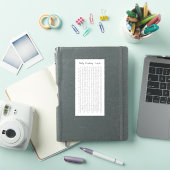 Dagelijkse Leeshabit Tracker Leeslogboek Journalin Sticker (iPad Cover)