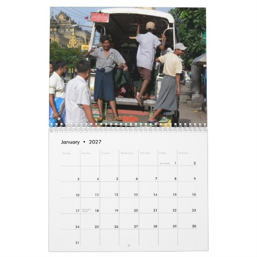 Dagelijkse levenskalender 2012 kalender (Jan 2027)