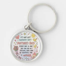 Dagelijkse liefde voor Mom Doodle Sleutelhanger