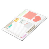 Dagelijkse lijst met bevestigingen, plakbiljetten notitieblok (Schuin)