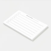 Dagelijkse lijst van werkzaamheden: controleblad 1 post-it® notes (Schuin)