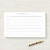 Dagelijkse lijst van werkzaamheden: controleblad 1 post-it® notes (Op bureau)