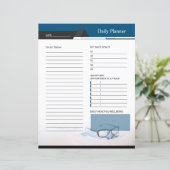 Dagelijkse, maandelijkse plannermodel (Staand voorkant)
