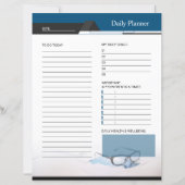 Dagelijkse, maandelijkse plannermodel (Voorkant)