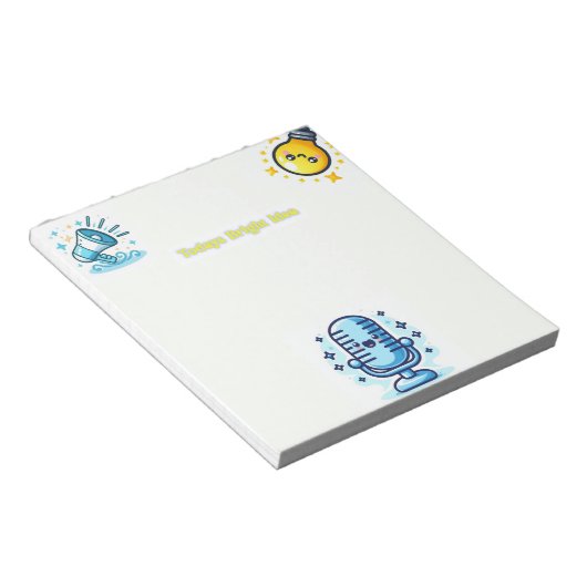 Dagelijkse magie - geprint Notitieblok (Schuin)