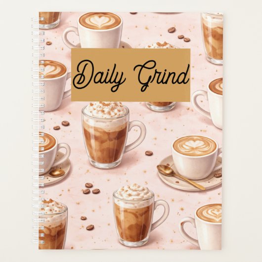 Dagelijkse Maler Planner – Latte Liefhebber Koffie (Voorkant)