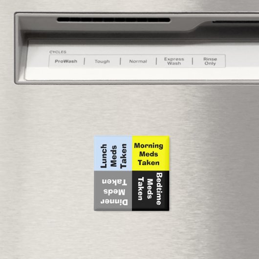 Dagelijkse medicatie herinnering magneet (Insitu (Vaatwasser))