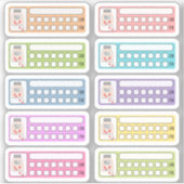 Dagelijkse Medicijn Vitamine Inname Pil Tracker Pl Sticker (Voorkant)