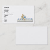 Dagelijkse medische verzorger visitekaartje (Voorkant / Achterkant)