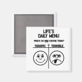 Dagelijkse menumagneet magneet (Voorkant / Achterkant)