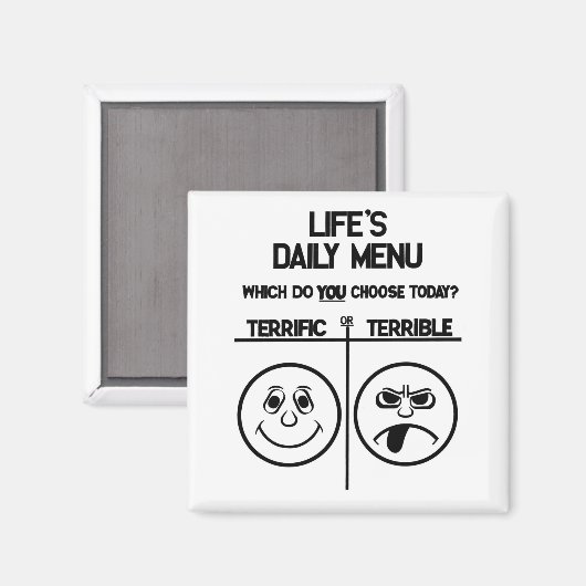 Dagelijkse menumagneet magneet (Voorkant / Achterkant)