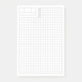 Dagelijkse minimalistische Fauxbonichi Grid Functi Post-it® Notes (Voorkant)