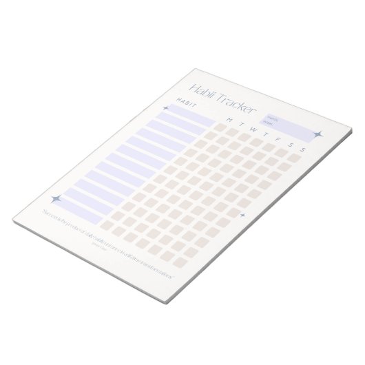 Dagelijkse minimalistische gewoonte tracker notitieblok (Schuin)