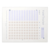 Dagelijkse minimalistische gewoonte tracker notitieblok (Voorkant)