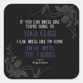 Dagelijkse mode slogan - Zwarte Sticker (Voorkant)