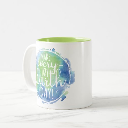 Dagelijkse Mok op de Dag van de Aarde (Voorkant links)